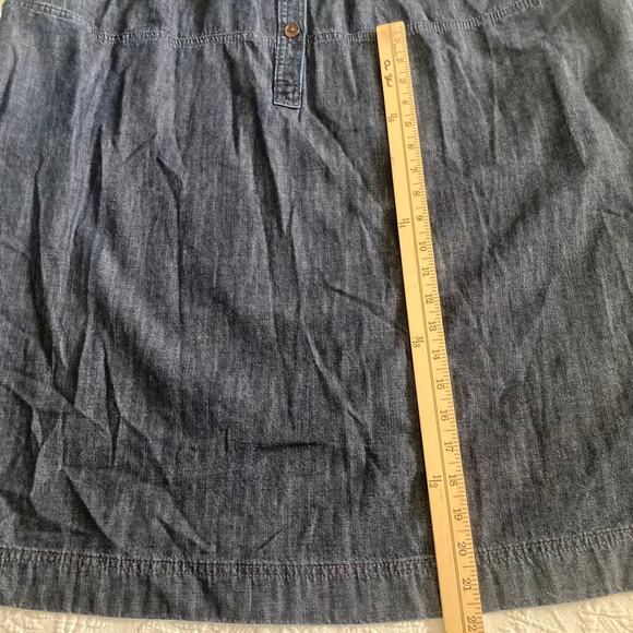 Talbots Denim Chambray denim Shirt Dress Long Sleeve 100% Cotton Plus size 20W - Picture 5 of 14